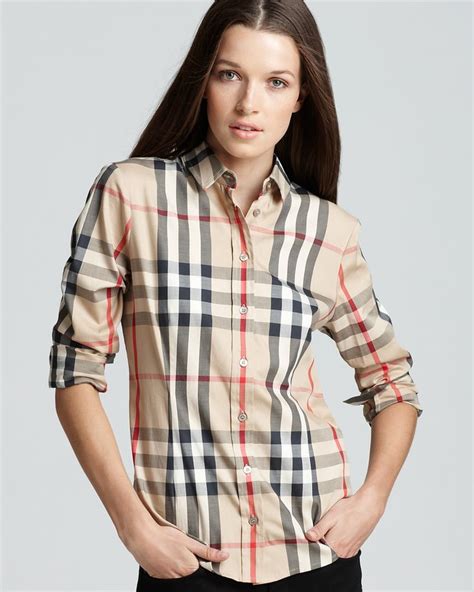 Burberry Brit Woven Exploded Check Shirt Women 